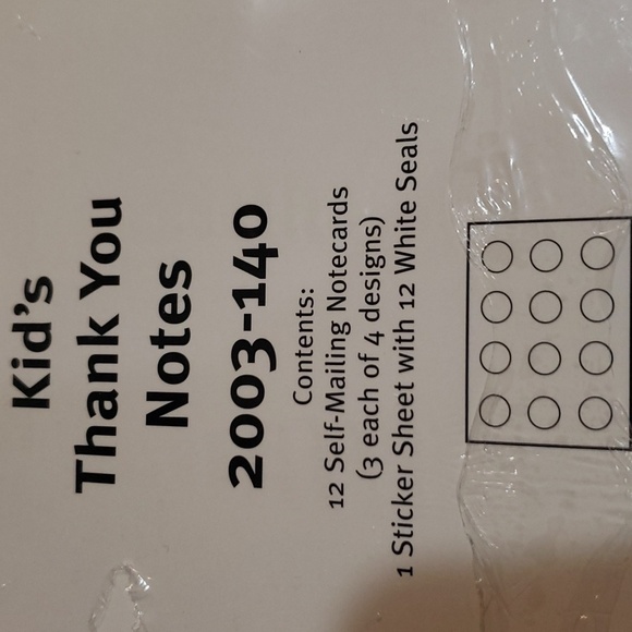 Sally Foster Thank You Note Cards 12 Total  Stickers Seals Nautical Cow Pig Chip - Picture 7 of 10